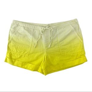 Victoria’s Secret Yellow Striped Ombré Shorts